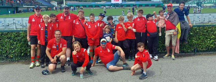 Les U12 du Hesby en tournoi en Italie