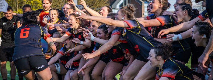 Le XV de Belgique féminin monte en Championship !