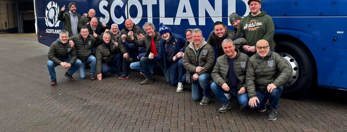 Le Club 74 (les anciens du RCS) à Cardiff 