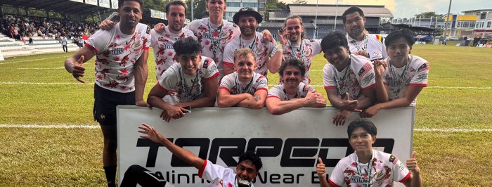 Les Fizzapapa's Belgium Rugby 7's finalistes de la Plate en Malaisie