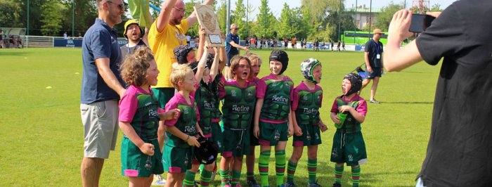 Les U8 des Collines vainqueurs devant le Stade Français à Béthune