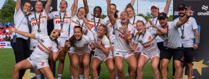 Les BelSevens médaillées de bronze à Hambourg, comme en 2024 !
