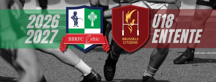 Le BBRFC Celtic et les Brussels Citizens unissent leurs forces en U18